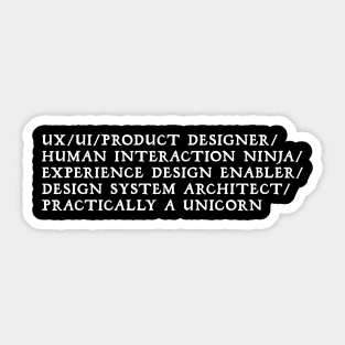 UI/UX Designer Sticker